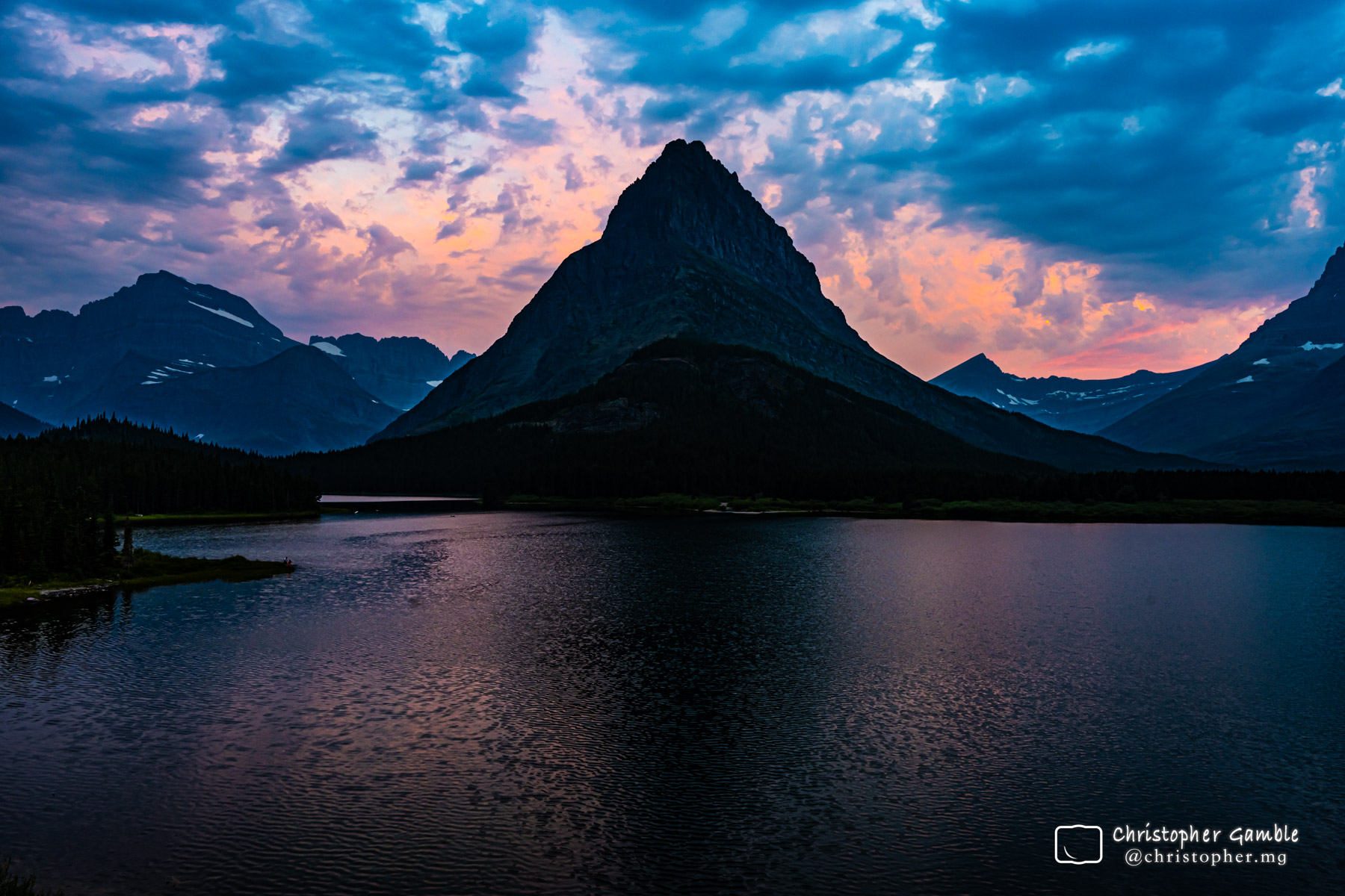 Sunset at Many Glacier Hotel `24